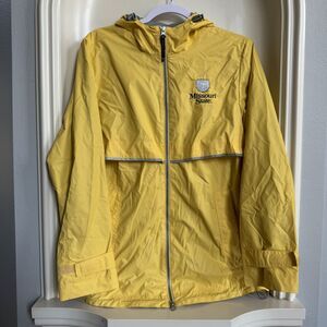 Charles River Missouri State Yellow Rain Coat Size Women's Small